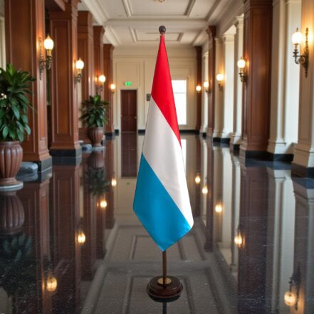 socle drapeau luxembourg