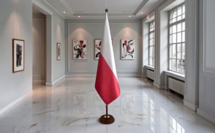 socle drapeau pologne