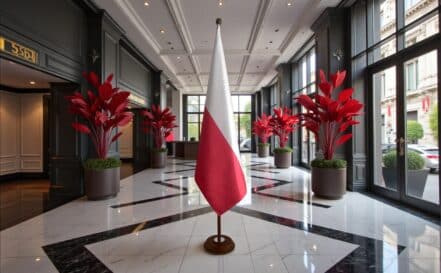 socle drapeau pologne