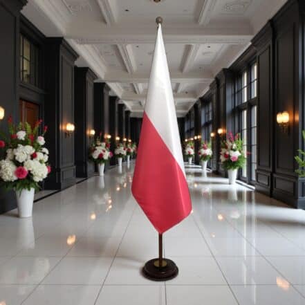socle drapeau pologne