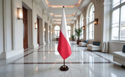 socle drapeau pologne