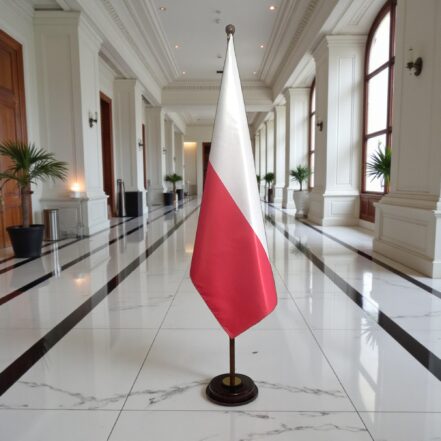 socle drapeau pologne