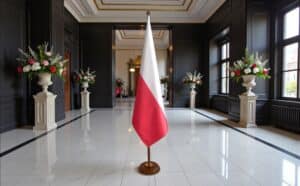 socle drapeau pologne