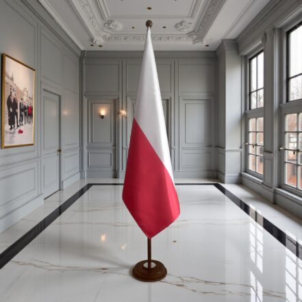 socle drapeau pologne