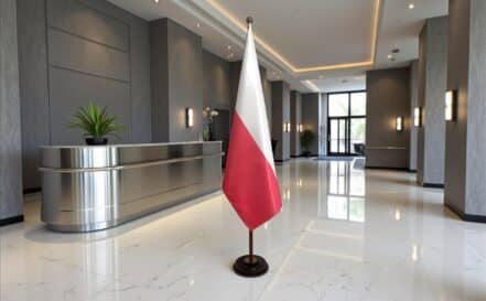 socle drapeau pologne