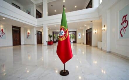 socle drapeau portugal