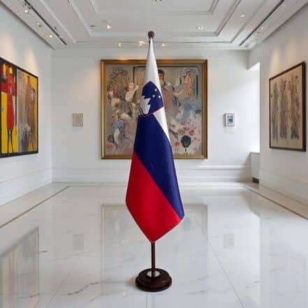 socle drapeau slovenie