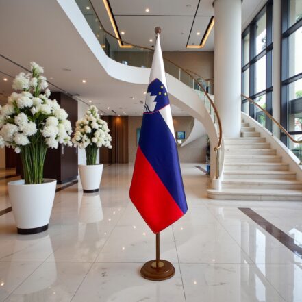 socle drapeau slovenie