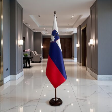 socle drapeau slovenie