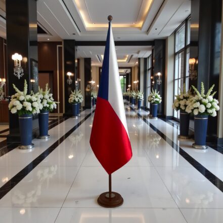 socle drapeau tchequie