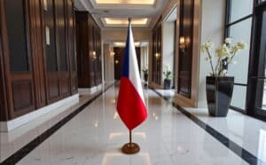 socle drapeau Tchéquie