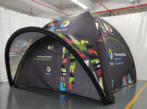 tente gonflable publicitaire