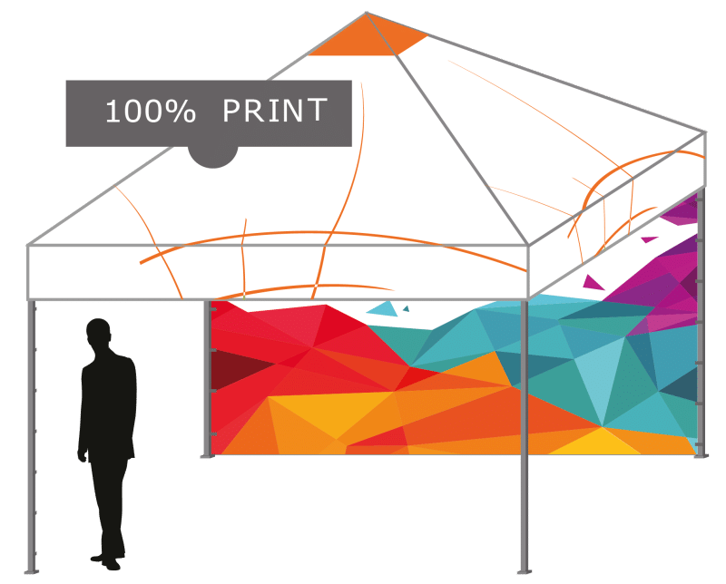 tente pliante publicitaire